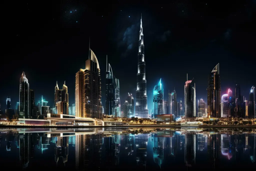 تصویر ساخته شده با هوش مصنوعی از امارات