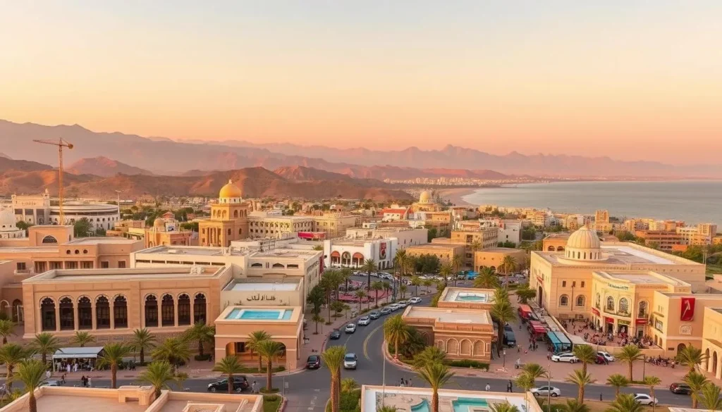 نمایی از عمان ساخته شده از هوش مصنوعی